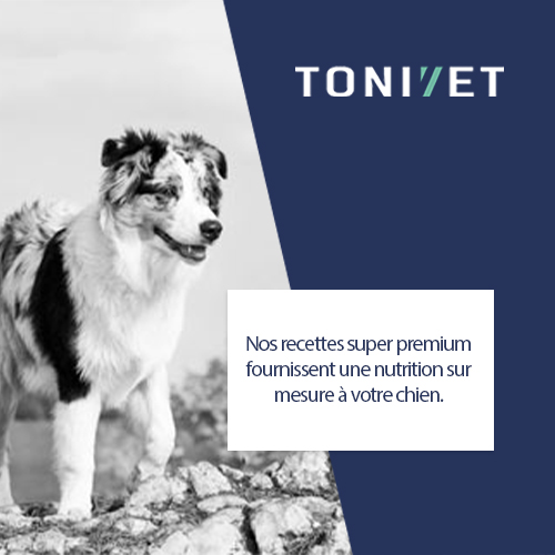 Gamme de nourriture Tonivet pour chiens