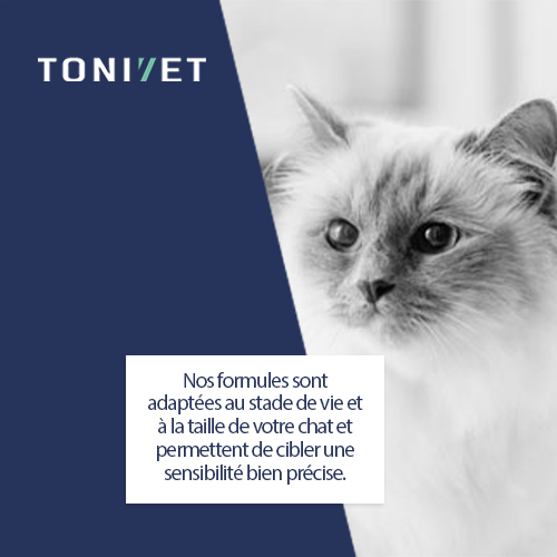 Gamme de nourriture Tonivet pour chats